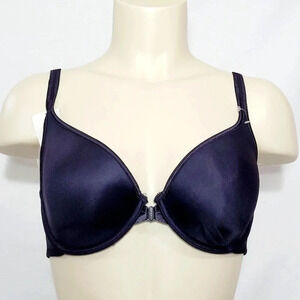34D Vanity Fair Modern Coverage Front Close UW Bra Black NWT‎